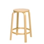 Artek - Tabouret de bar 64 H 65 cm, bouleau