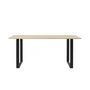 Muuto - 70/70 Table de salle à manger, 170 x 85 cm, chêne / noir