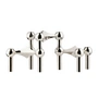 Stoff Nagel - Porte-bougies, chrome (set de 3)