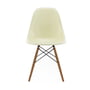 Vitra - Side Chair Eames en fibre de verre DSR, frêne miel / Eames parchemin (feutre planeur blanc)