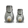 Holmegaard - Design with light Lanterne (set de 2) H 16 cm + 25 cm, smoke