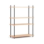 Moebe - Shelving System, Medium Single, chêne huilé / noir