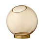 AYTM - Globe Vase moyen, Ø 17 x H 17 cm, ambre / or