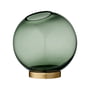 AYTM - Globe Vase moyen, Ø 17 x H 17 cm, forêt / or