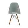 Vitra - Side Chair Eames en fibre de verre DSR, frêne miel / Eames sea foam green (feutre planeur blanc)