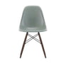 Vitra - Side Chair Eames en fibre de verre DSR, érable foncé / Eames sea foam green (feutre basic dark)