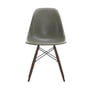 Vitra - Side Chair Eames en fibre de verre DSR, érable foncé / Eames raw umber (planeur feutre basic dark)