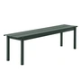 Muuto - Linear Steel Banc 170 cm, vert foncé