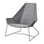 Cane-line - Breeze Fauteuil Highback (5469) Outdoor, gris clair