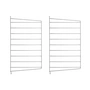 String - Outdoor Échelle murale pour l'étagère String 50 x 30 cm (lot de 2), galvanisée