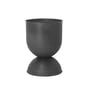 ferm Living - Hourglass Pot de fleurs moyen, Ø 41 x H 59 cm, noir / gris foncé