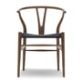 Carl Hansen - CH24 Wishbone Chair , noyer / tressage noir