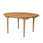 Carl Hansen - CH337 Table de salle à manger extensible, 140 x 115 cm, chêne huilé (avec rallonge pour 2 plateaux)