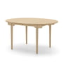 Carl Hansen - CH337 Table de salle à manger extensible, 140 x 115 cm, chêne huilé (avec rallonge pour 2 plateaux)