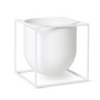 Audo - Kubus Flowerpot 23, blanc