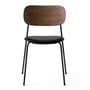 Audo - Co Dining Chair, noir / cuir noir / chêne teinté