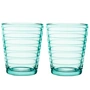 Iittala - Aino Aalto Gobelet en verre 22 cl, vert d'eau (set de 2)