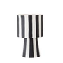 OYOY - Toppu Cache-pot, Ø 10 x H 15 cm, noir / blanc
