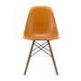 Vitra - Eames fiberglass side chair dsw, frêne miel / eames ocre foncé (feutre blanc planeur)