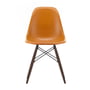Vitra - Eames fiberglass side chair dsw, érable foncé / eames ocre foncé (feutre planeur de base foncé)
