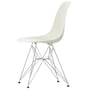 Vitra - Chaise, Chaise Eames Plastic Side  DSR, chromé / caillou (feutre basique planeur foncé)