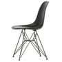 Vitra - Eames Plastic Side Chair DSR RE, basic dark / noir profond (patins en feutre basic dark)