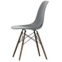 Vitra - Chaise Eames Plastic Side Chair DSW, érable foncé / gris granit (feutre basique foncé)