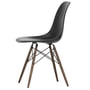Vitra - Chaise Eames Plastic Side Chair DSW, érable foncé / noir foncé (feutre basique foncé)