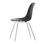 Vitra - Eames Plastic Side Chair DSX RE, chromé / noir profond (patins en feutre basic dark)