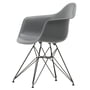 Vitra - Eames Plastic Armchair DAR RE, basic dark / gris granit (patins en feutre basic dark)