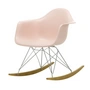 Vitra - Eames Plastic Armchair RAR RE, érable jaunâtre / chrome / rose tendre