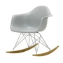 Vitra - Eames Plastic Armchair RAR RE, érable jaunâtre / chrome / gris clair