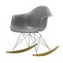 Vitra - Eames Plastic Armchair RAR RE, érable jaunâtre / chrome / gris granit