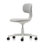 Vitra - Rookie Chaise de bureau, soft grey / Plano blanc crème / gris sierra (roulettes pour sols durs)
