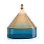 Kartell - Conteneur de table trullo, jaune / bleu