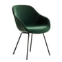 Hay - A propos de la chaise aac 127, acier peint par poudrage noir / vert foncé lola