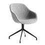 Hay - About a chair aac 121, aluminium thermolaqué noir / flamiber gris c8