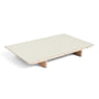 Hay - Plaque d'insertion pour CPH30 table à manger à rallonge, 50 x 80 cm, surface : linoléum blanc cassé / bord : contreplaqué laqué mat