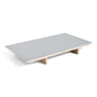 Hay - Plaque d'insertion pour CPH30 table à manger extensible, 50 x 80 cm, surface : gris linoléum / bord : contreplaqué laqué mat