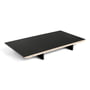 Hay - Plaque d'insertion pour CPH30 table à manger extensible, 50 x 80 cm, surface : linoléum noir / bord : contreplaqué teinté noir