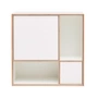 Müller möbelwerkstätten - Vertiko ply sideboard two, façades cpl blanc pur (ral 9010) / chant en bouleau