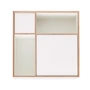 Müller möbelwerkstätten - Vertiko ply sideboard three, façades cpl blanc pur (ral 9010) / chants en bouleau