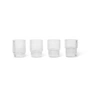 Ferm Living - Ripple Verre à boire small, transparent (set de 4)