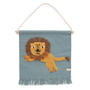Oyoy - Tapisserie enfant avec motif animalier, lion / tourmaline