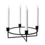 HANA - 4Flames Bougeoir, rond / noir