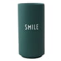Design letters - Aj vase en porcelaine préféré de aj, smile / vert foncé