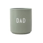 Design Letters - AJ Favourite Tasse en porcelaine, papa / vert