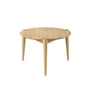 Fdb møbler - D102 table basse søs ø 55 cm, chêne laqué clair