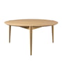 Fdb møbler - D102 table basse søs ø 85 cm, chêne laqué clair