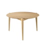 Fdb møbler - D102 table basse søs ø 70 cm, chêne laqué clair